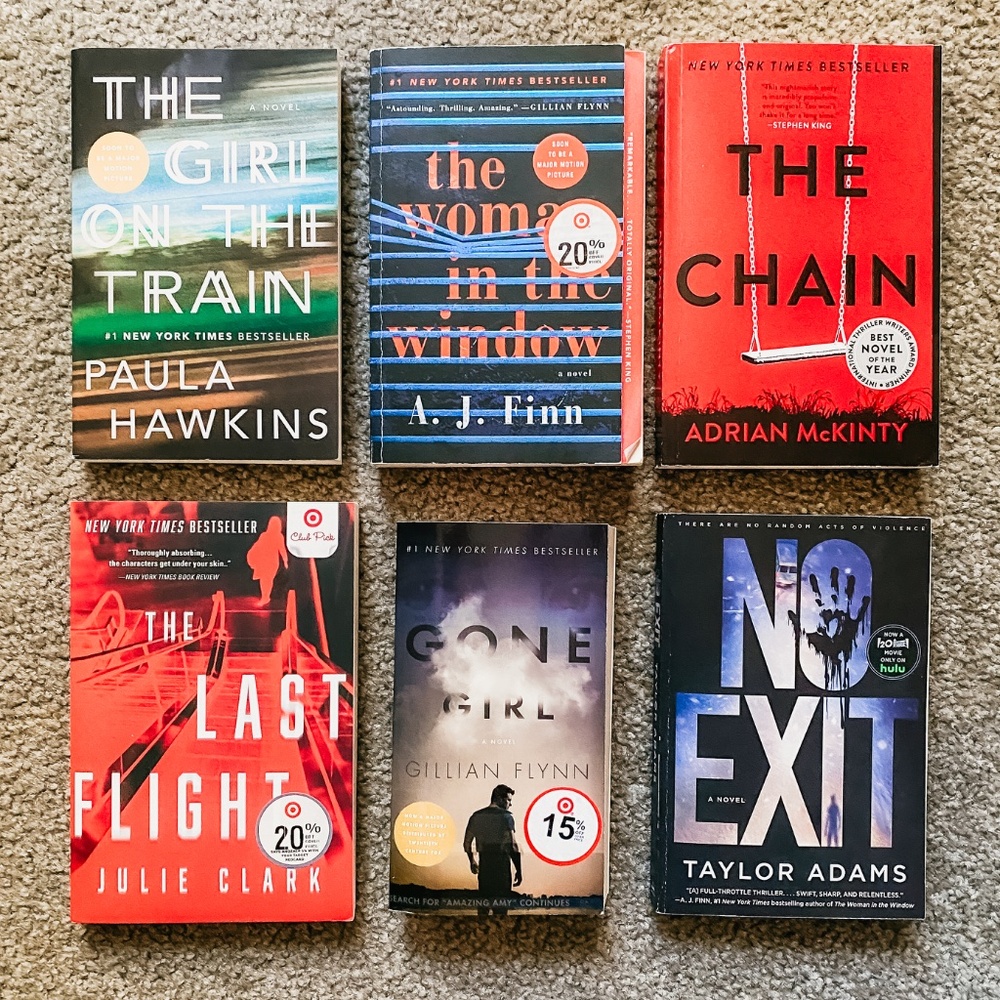 Trending Suspense/Thriller Fiction Book Haul Lot Target